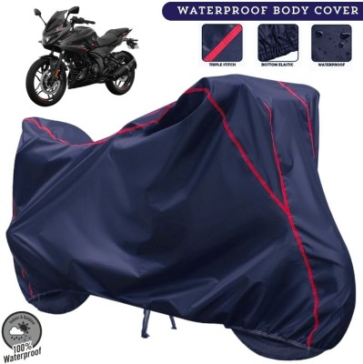 MADAFIYA Two Wheeler Cover for Bajaj(Pulsar 250, Blue, Red)