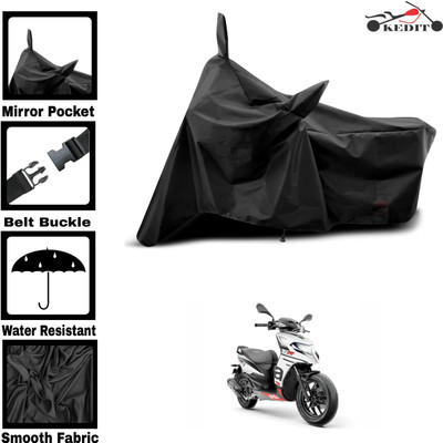 KEDIT Two Wheeler Cover for Aprilia(SR 125, Black)