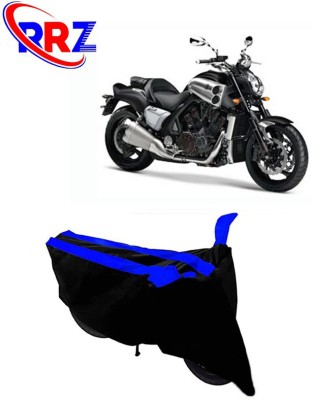 RRZ Waterproof Two Wheeler Cover for Yamaha(VMAX, Black, Blue)