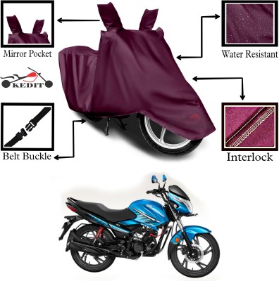 KEDIT Two Wheeler Cover for Universal For Bike(Glamour FI, Maroon)