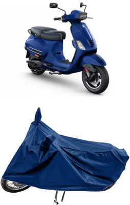 SPECTUS Two Wheeler Cover for Vespa(Piaggio Elettrica BS6, Blue)