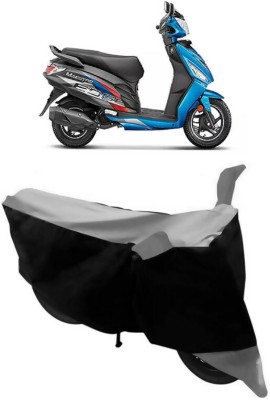 ABORDABLE Two Wheeler Cover for Hero(Maestro Edge 110 BS6, Black, Grey)