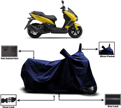 Amexride Two Wheeler Cover for Yamaha(Majesty S 155 maxi, Blue)