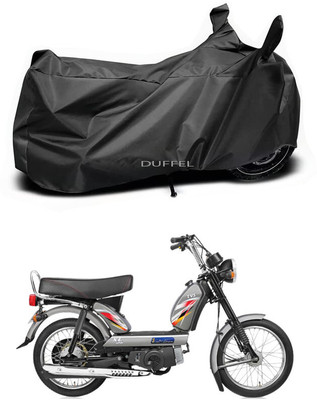 Duffel Two Wheeler Cover for TVS(XL 100 Heavy Duty, Black)
