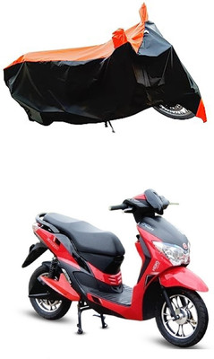 VESMEI Two Wheeler Cover for Hero(Electric Dash BS6, Orange)