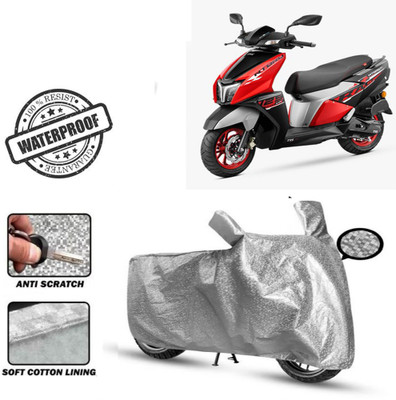 Autoinnovation Waterproof Two Wheeler Cover for TVS(Ntorq 125, Silver)