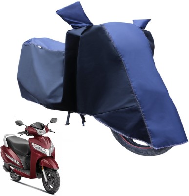 Fit Fly Two Wheeler Cover for Honda(Activa 125, Blue, Black)