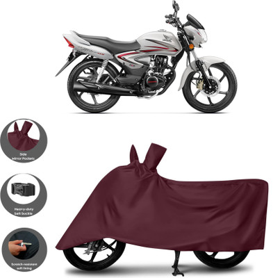 WMIZEXA Waterproof Two Wheeler Cover for Honda(Shine, Maroon)