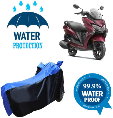 Mdstar Waterproof Two Wheeler Cover for Suzuki(Burgman Electric, Multicolor)