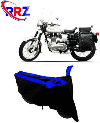 RRZ Waterproof Two Wheeler Cover for Royal Enfield(Machismo 500, Black, Blue)