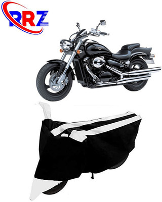 RRZ Waterproof Two Wheeler Cover for Suzuki(Intruder M800, Black, White)