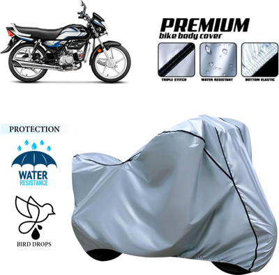 CODOKI Waterproof Two Wheeler Cover for Hero(HF Deluxe, Silver)