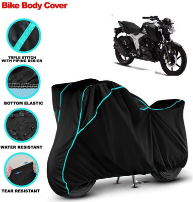Grizzly Two Wheeler Cover for TVS(Apache RTR 160, Black)