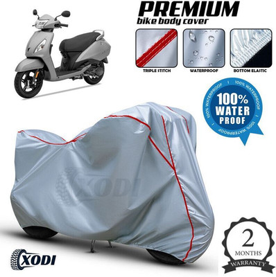 Car Styling Waterproof Two Wheeler Cover for TVS(Jupiter, Multicolor)