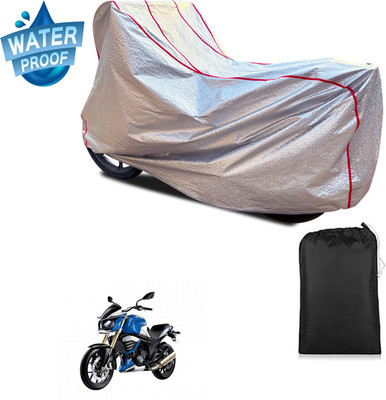 PAGORA Waterproof Two Wheeler Cover for Mahindra(MOJO XT 300, Silver)