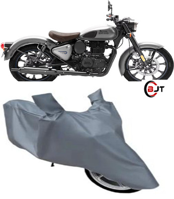 BHAGAT JI TRADER Waterproof Two Wheeler Cover for Royal Enfield(Silver)