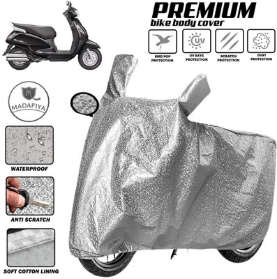 MADAFIYA Two Wheeler Cover for Suzuki(New Access 125, Silver)