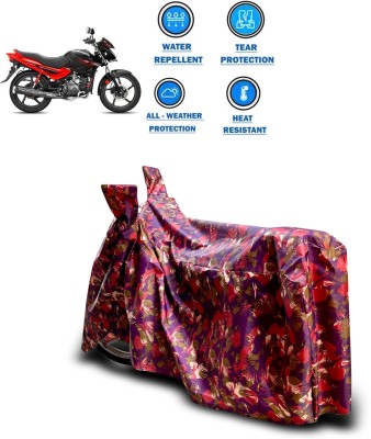 CODOKI Waterproof Two Wheeler Cover for Hero(Glamour Programmed FI, Red)