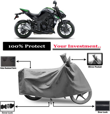 Amexride Two Wheeler Cover for Kawasaki(Z1000 BS6, Grey)