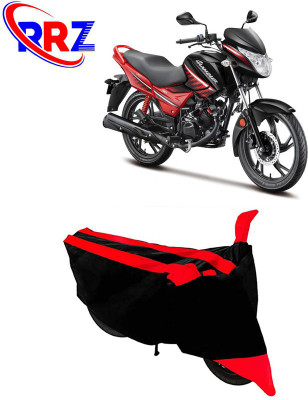 AutoGalaxy Waterproof Two Wheeler Cover for Hero(Glamour, Black, Red)