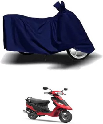 RONISH Waterproof Two Wheeler Cover for TVS(Scooty Pep+, Blue)