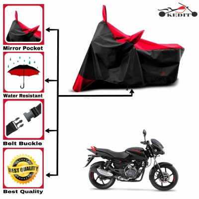 KEDIT Two Wheeler Cover for Universal For Bike(Pulsar 150 BS6, Red, Black)