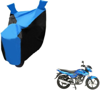 Mdstar Waterproof Two Wheeler Cover for Bajaj(XCD 125cc, Black, Blue)
