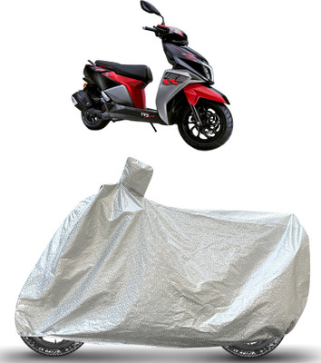 Caronix Waterproof Two Wheeler Cover for TVS(Ntorq 125, Silver)