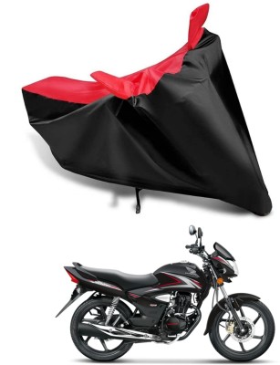 KEDIT Two Wheeler Cover for Honda(CB Shine, Red, Black)