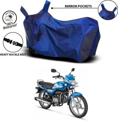 LIFE TO HUB Two Wheeler Cover for Hero(HF Deluxe BS6, Blue)