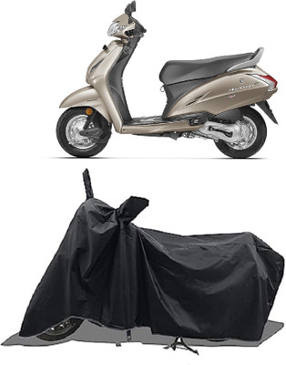 SPECTUS Two Wheeler Cover for Honda(Activa 4G, Black)