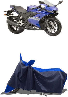 SUGASHRI Waterproof Two Wheeler Cover for Yamaha(R15S BS6, Blue, Blue)