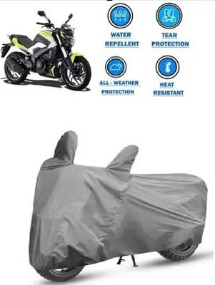 Tritika Waterproof Two Wheeler Cover for Bajaj(Dominar, Grey)