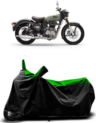 VESMEI Two Wheeler Cover for Royal Enfield(Classic 350, Green)
