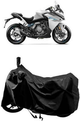 MMSSTAR Waterproof Two Wheeler Cover for CFMoto(650GT, Black)