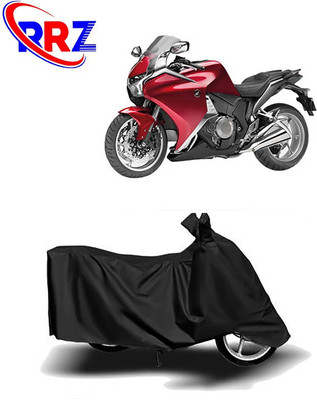 RRZ Waterproof Two Wheeler Cover for Honda(VFR 1200F, Black)