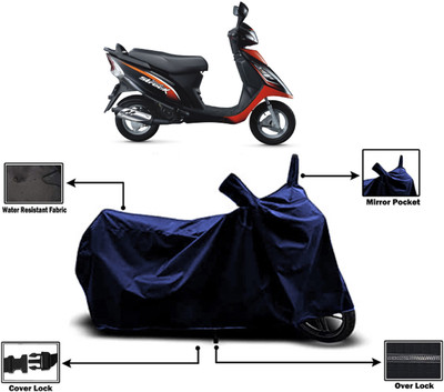 Amexride Two Wheeler Cover for TVS(Streek, Blue)