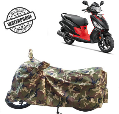 ROYAL AUTO MART Waterproof Two Wheeler Cover for Hero(Maestro Edge, Green, Multicolor)
