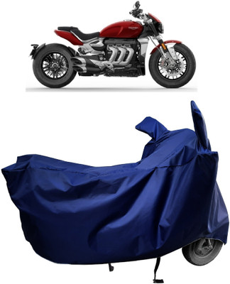 Amexride Two Wheeler Cover for Triumph(Rocket III, Blue)