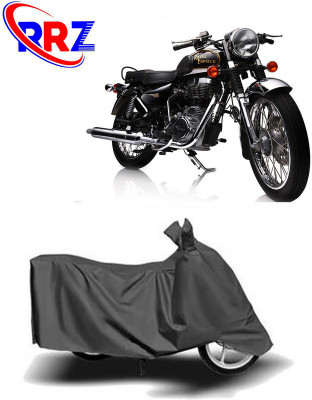 RRZ Waterproof Two Wheeler Cover for Royal Enfield(Electra Delux, Grey)