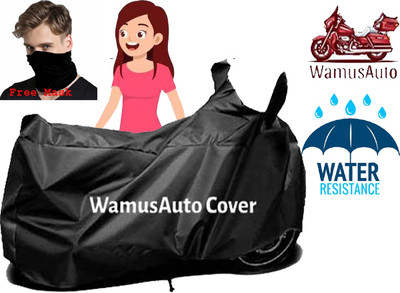 Wamus Auto Waterproof Two Wheeler Cover for TVS(iQube Electric, Black)