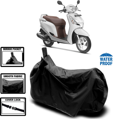 WMIZEXA Waterproof Two Wheeler Cover for Honda(Black)