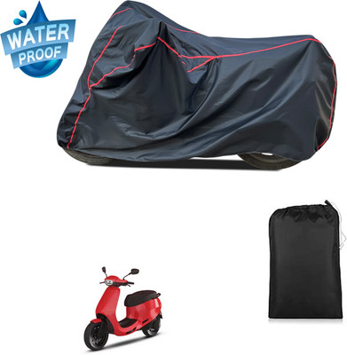 GOSHIV-car and bike accessories Waterproof Two Wheeler Cover for Ola(Black)
