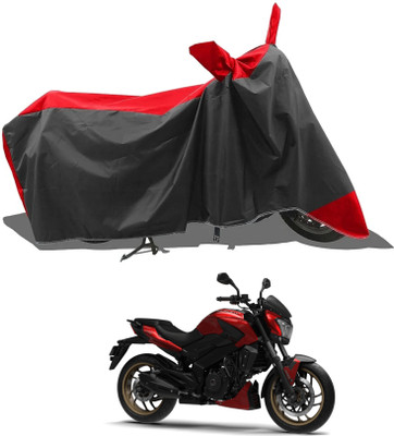 KEDIT Two Wheeler Cover for Bajaj(Red, Black)