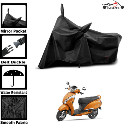 KEDIT Two Wheeler Cover for Universal For Bike(Jupiter 125, Black)
