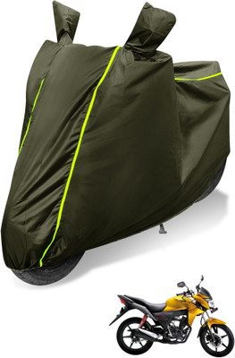 Auto Hub Waterproof Two Wheeler Cover for Honda(CB Twister, Green)