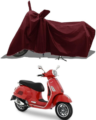 MWBB Waterproof Two Wheeler Cover for TVS(Flame DS 125, Maroon)