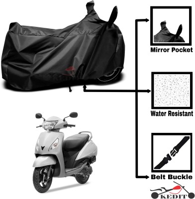 KEDIT Two Wheeler Cover for Universal For Bike(Jupiter, Black)