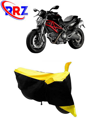 RRZ Waterproof Two Wheeler Cover for Ducati(Monster 795, Black, Yellow)