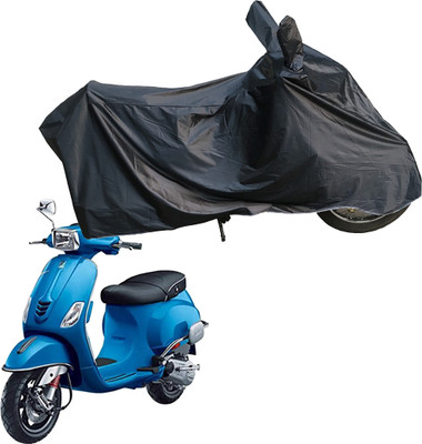 Motodreka Waterproof Two Wheeler Cover for Piaggio(Vespa SXL 125, Black)